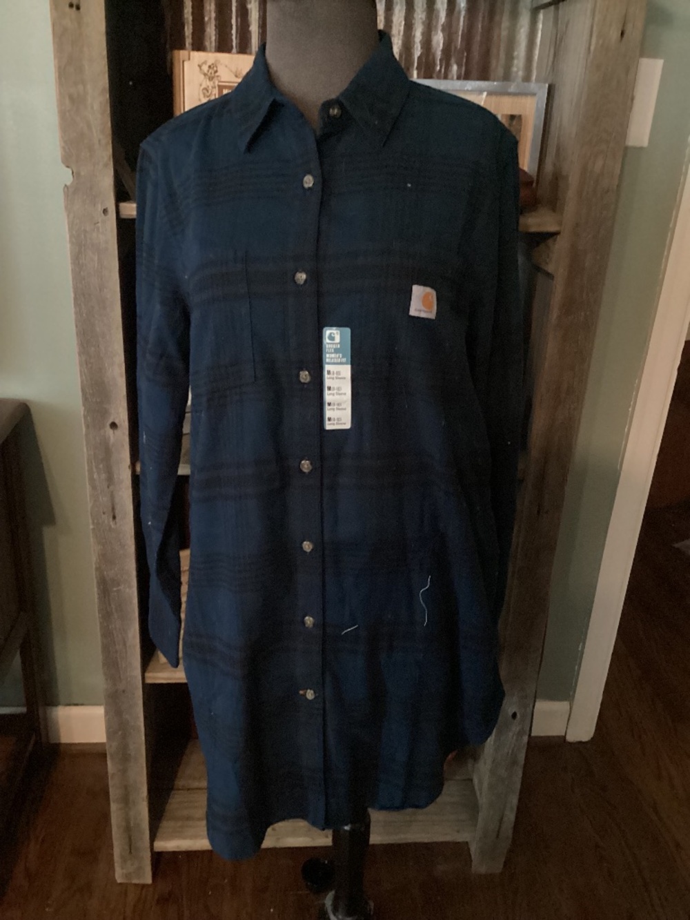 NWT Carhartt shirt dress ladies M